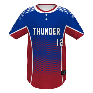 Holloway Freestyle Sublimated Pin-Dot Baseball Jersey mit 2 Knöpfen