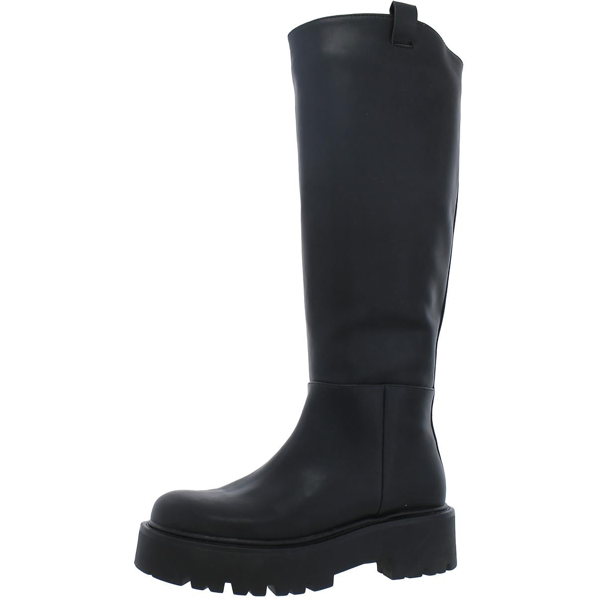 Schwarze Leder Pumps von Crow Imitat – Stiefel