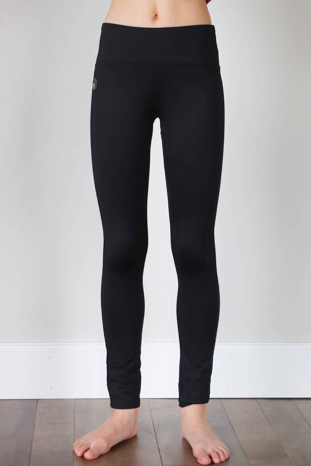 Mädchen Active Leggings in Schwarz