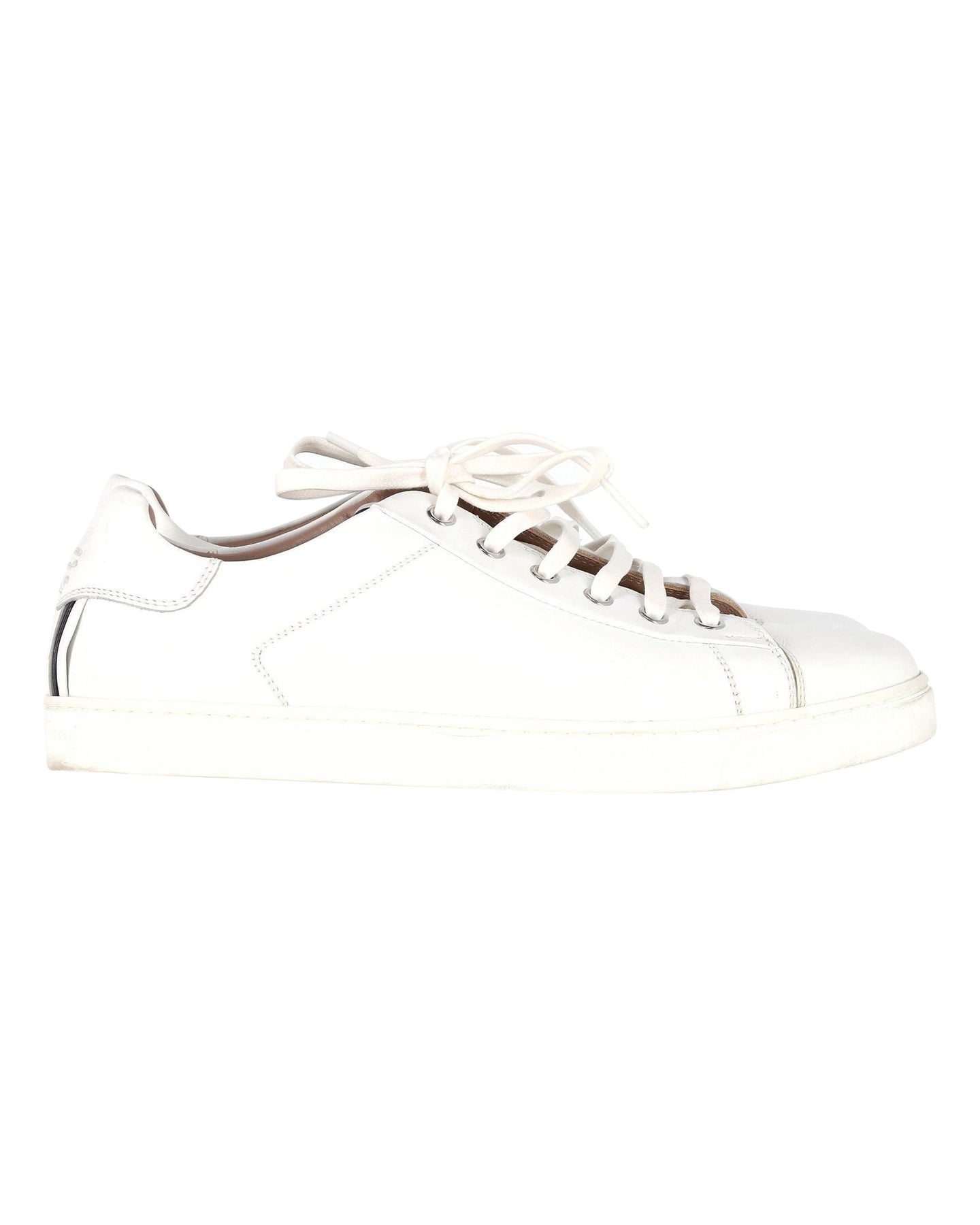 Gianvito Rossi Niedrige Sneaker aus weißem Leder
