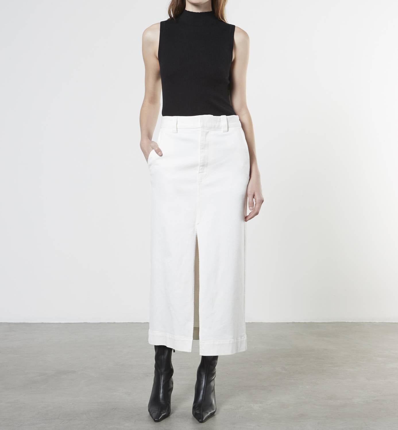 Weich Touch Rock mit Schlitzen in undyed