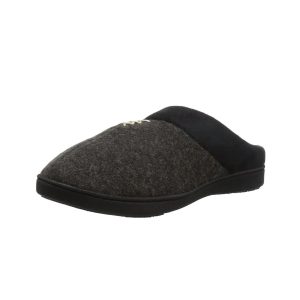 Damen marisol microsuede Kapuzenrutscher in schwarz