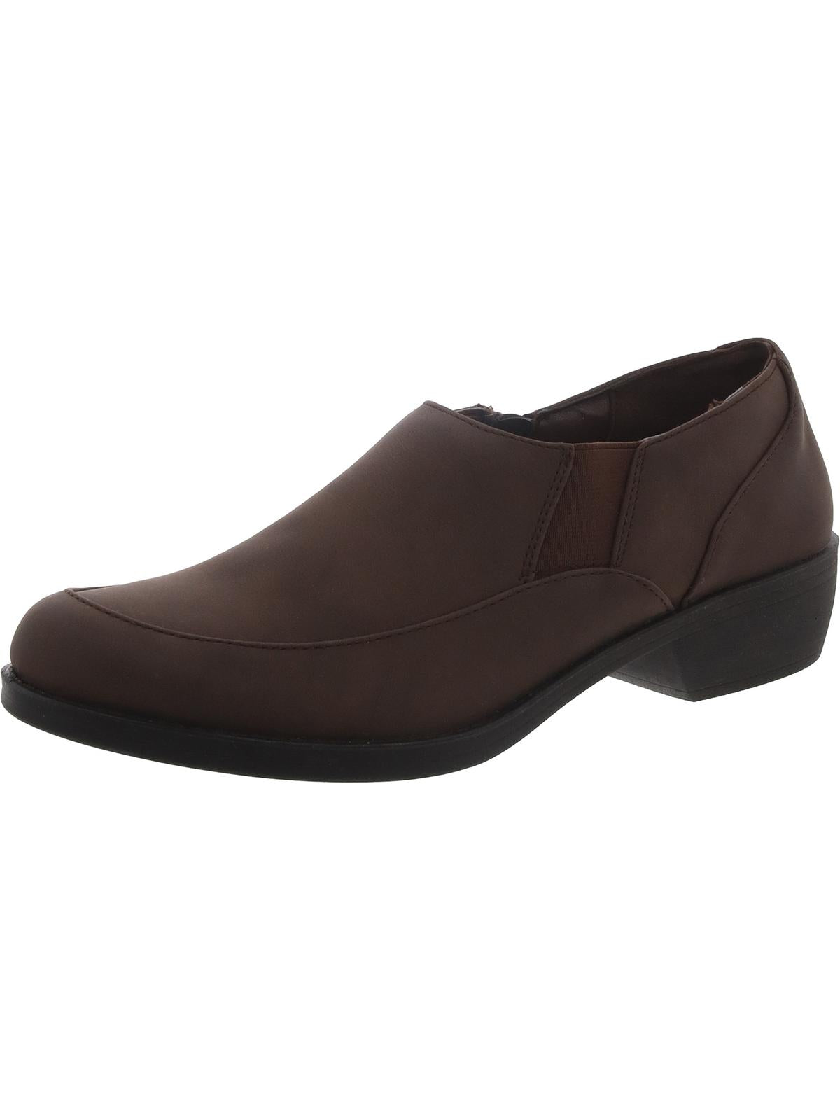 Damen Kunstleder Slip auf Clogs
