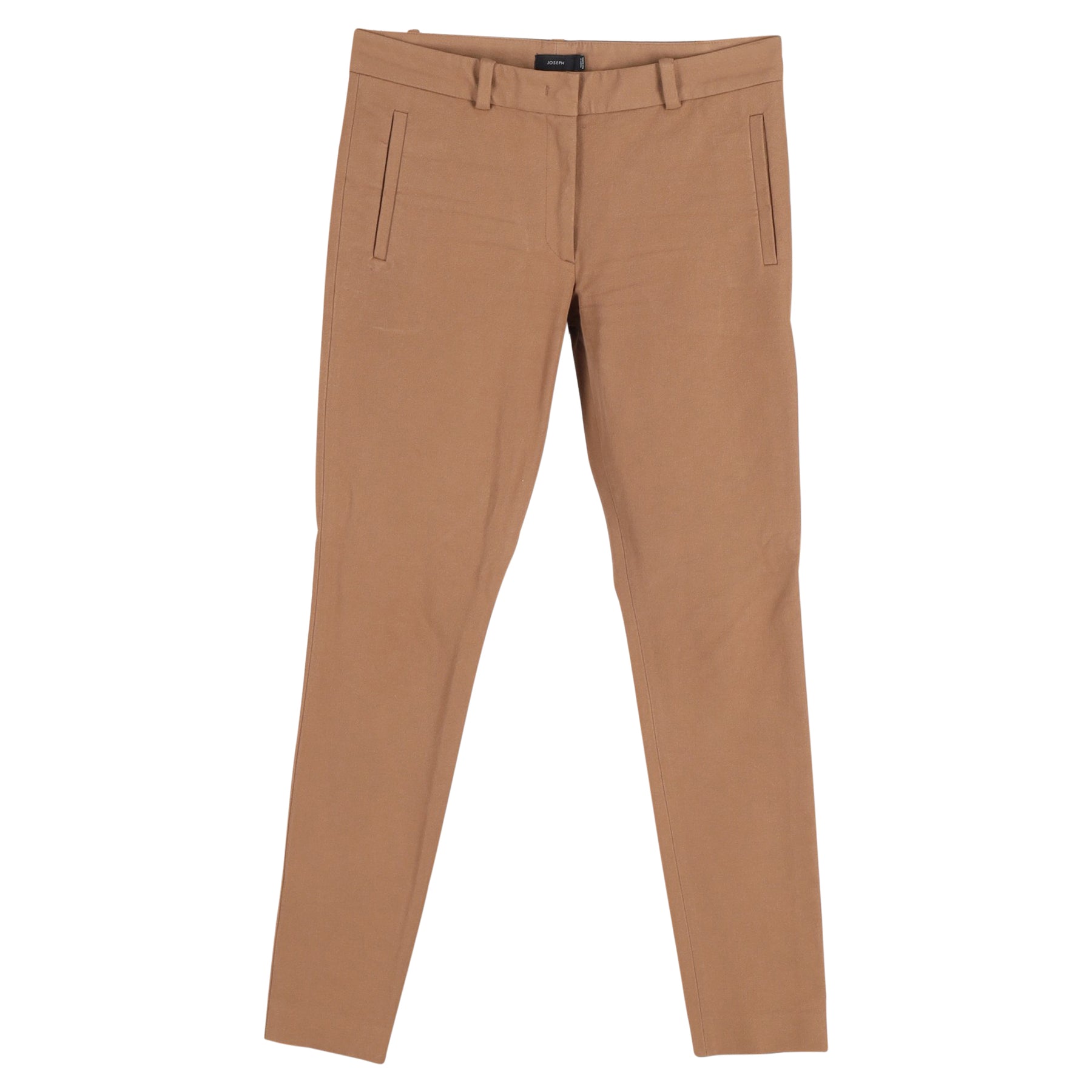 Joseph Midrise Skinny Hose aus brauner Baumwolle