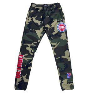 Herren Detroit Kolben Logo Pullover Schweißhosen in camo 7733724086332