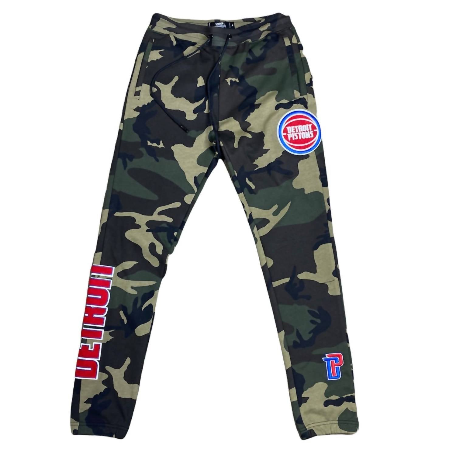 Herren Detroit Pistons Logo Pullover Sweatpants in Camo