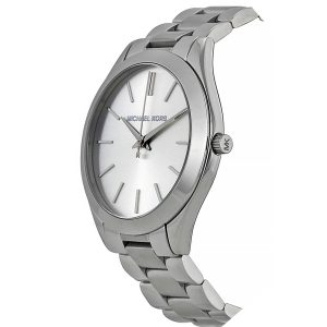 Michael Kors schlanke Landebahn MK3178 Damen Silber Quarz 42MM Armbanduhr