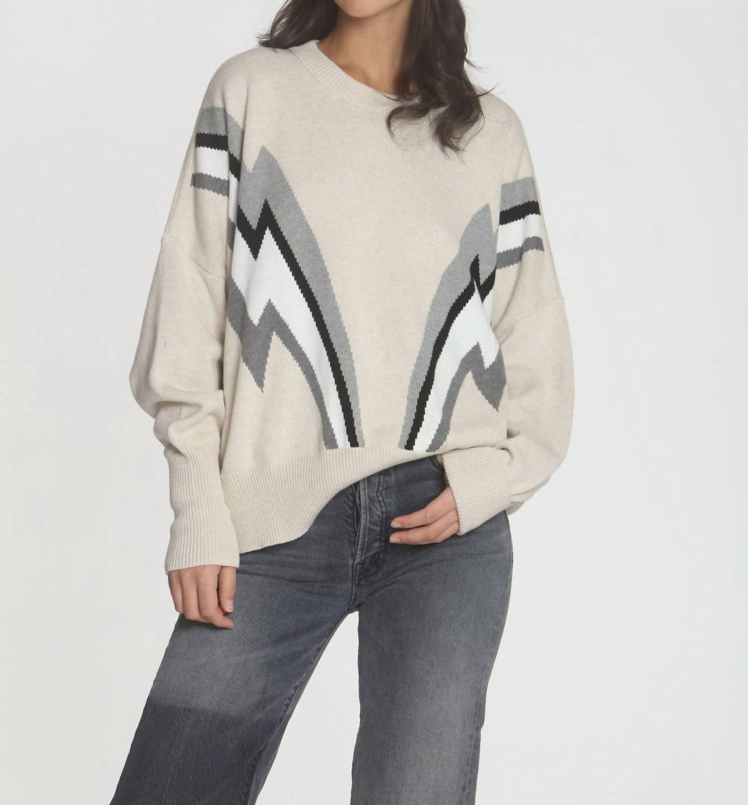 Retro Sweatshirt im Dune Bolt Mehrfarbig