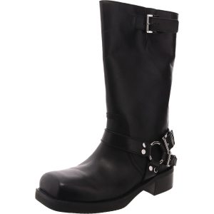 40F4CBFB7L Schnalle Leder Stiefeletten