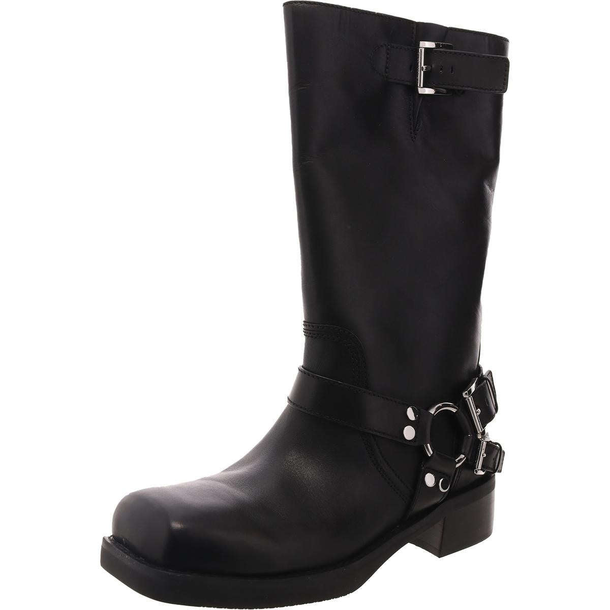 40F4CBFB7L Schnalle Leder Stiefeletten
