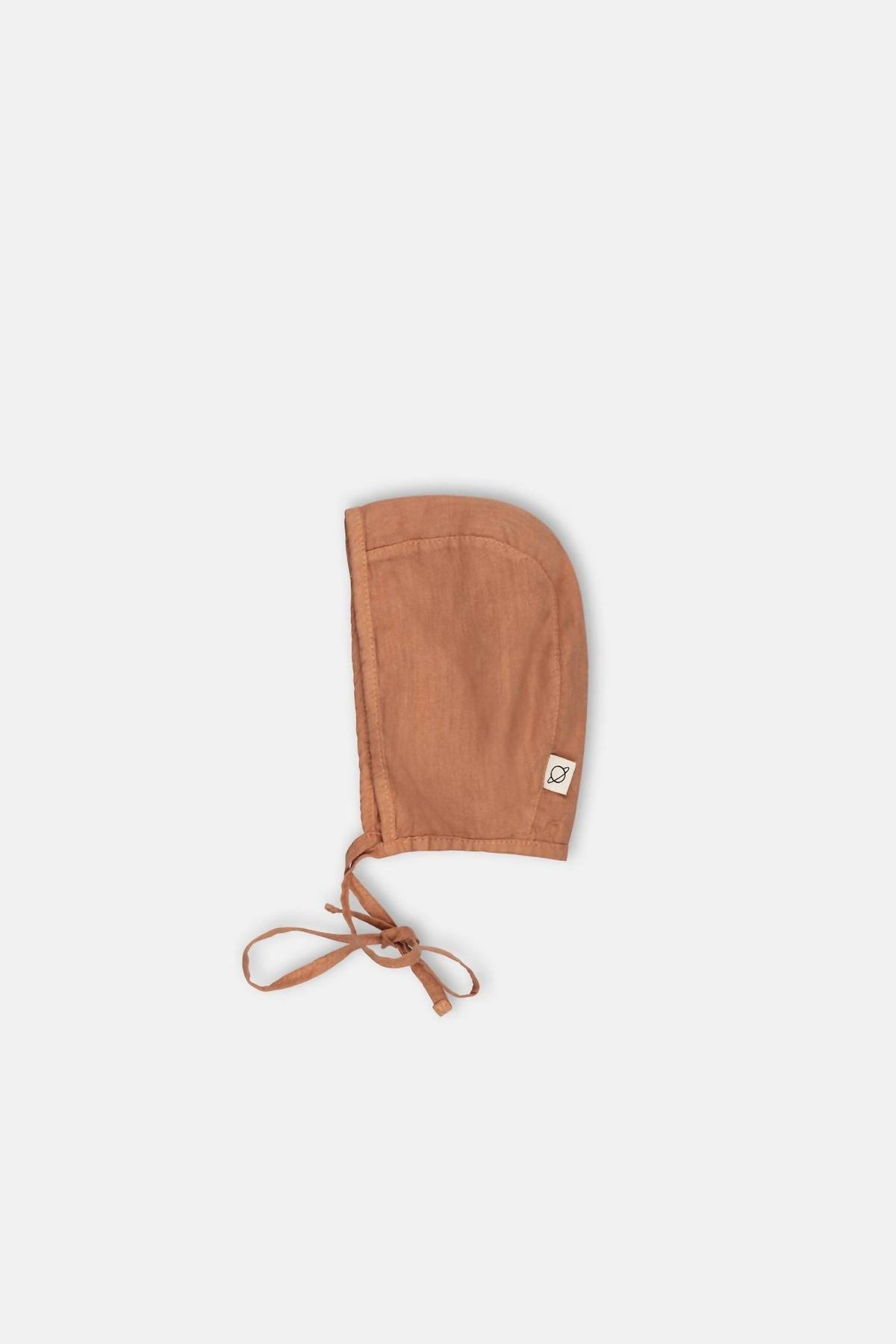 Baby's Leinen Bonnet in Terrakotta