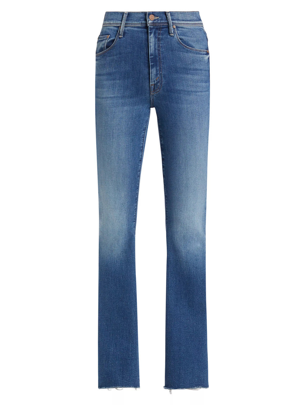 MOTHER Damen The Cruiser Sneak Fray Jeans, Wanderung Baby