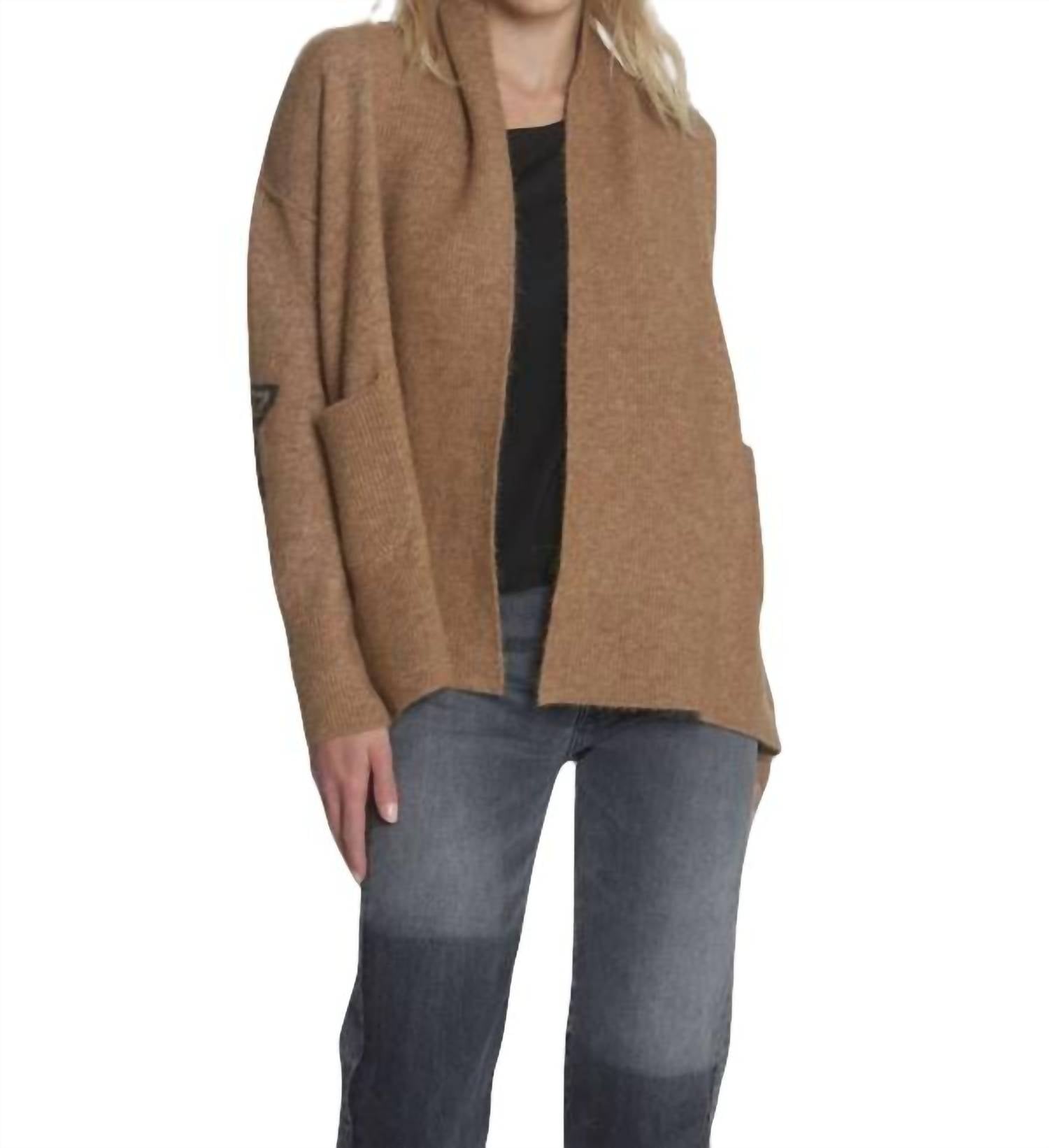 Bella Cozy Strickjacke im Ingwer