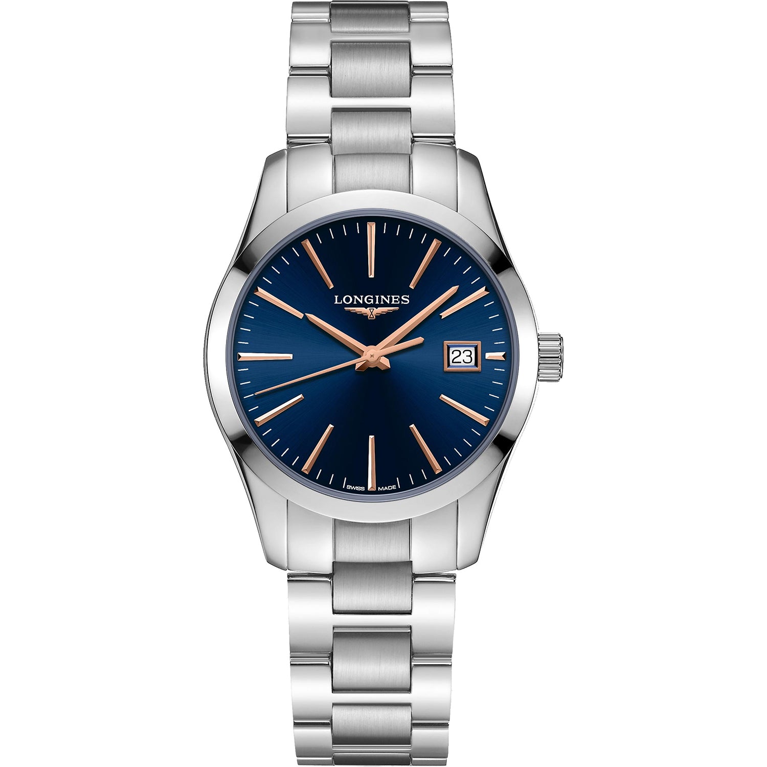 Longines Herren Conquest klassisch Blau Dial Uhr