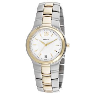 Coach Herren Two-Tone Silber & Gold weißen Zifferblatt Uhr