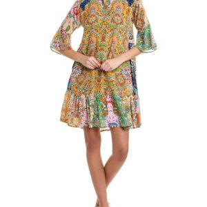 Braemar Eleon lange Ärmel Kleid in multi