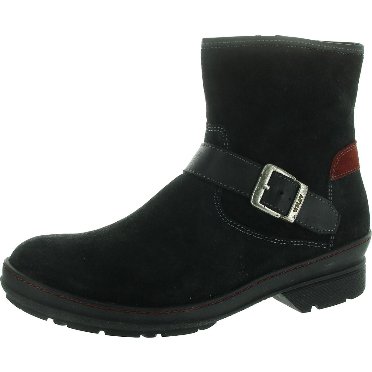 Wildleder Stiefeletten mit Reißverschluss