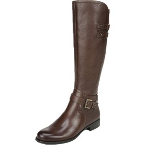Jackie Leder breite Kalb Reitstiefel