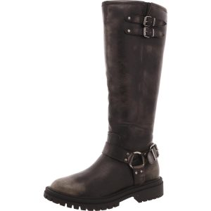 MH240803 Reißverschluss Kunstleder Motorrad Stiefel