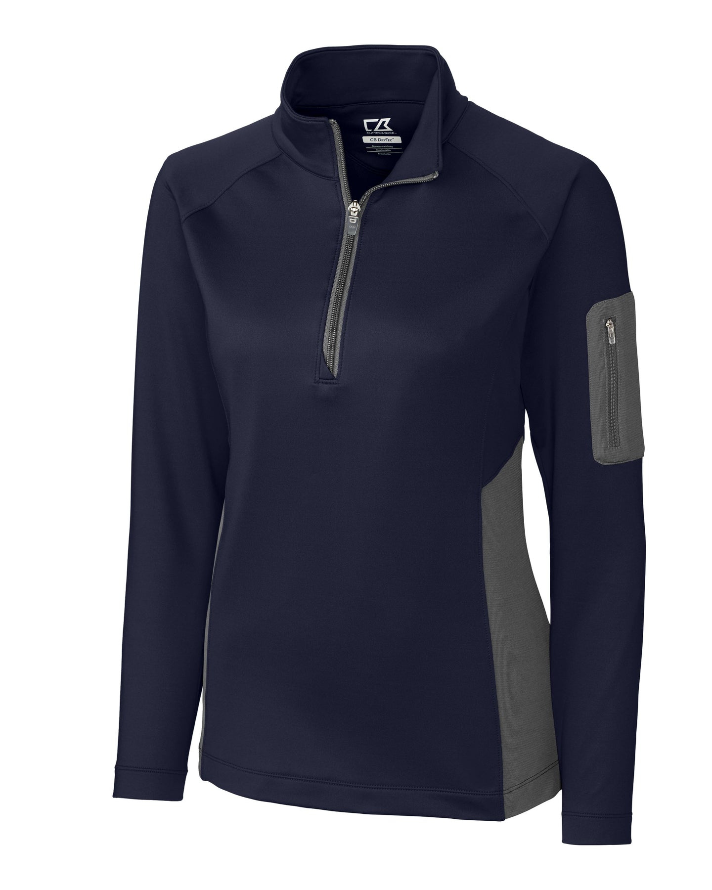 Cutter & Buck Damen Shaw Hybrid Jacke mit halbem Reißverschluss