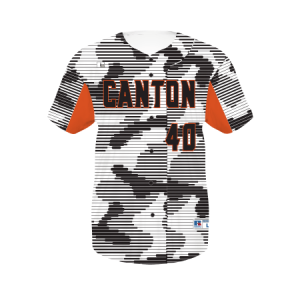 Russell Freestyle Sublimierte Imitat-Full Knopf Baseball Jersey