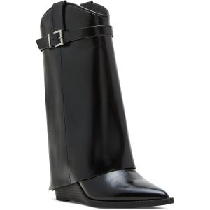 Joe Buckle Lederstiefel aus Kunstleder