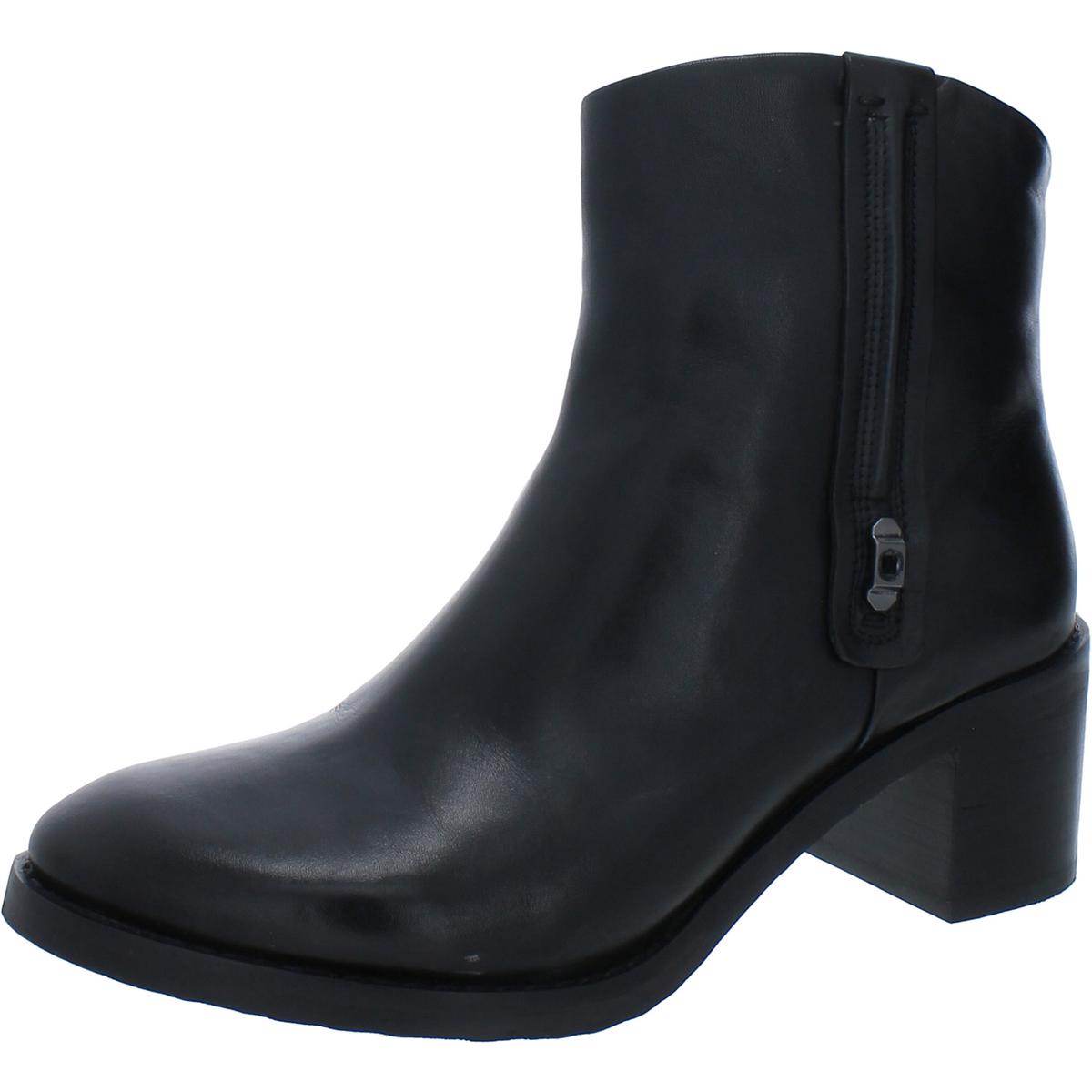 Sandy Leder runde Zehe Stiefeletten