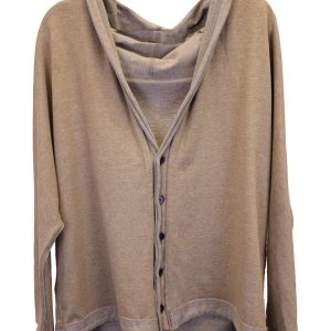 Yohji Yamamoto Strickjacke aus Beige Baumwolle