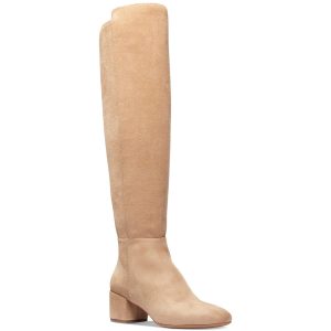 BRADEN MID Stiefel Velourslederimitat Knie hohe Stiefel