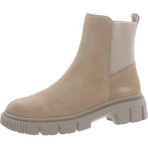 Reißverschluss Leder Chelsea Stiefel