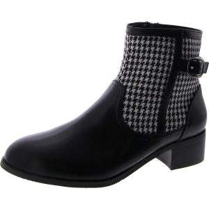 Millie Kunstleder Block Ferse Stiefeletten