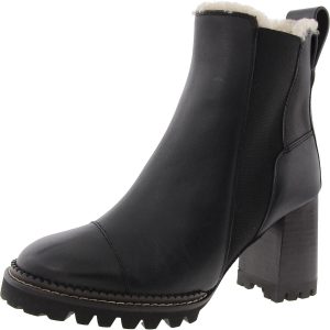 Lederstiefel aus Kunstfell