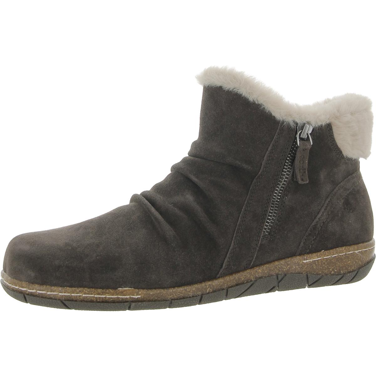 ETERIC Wildleder Kunstpelz gefüttert Booties