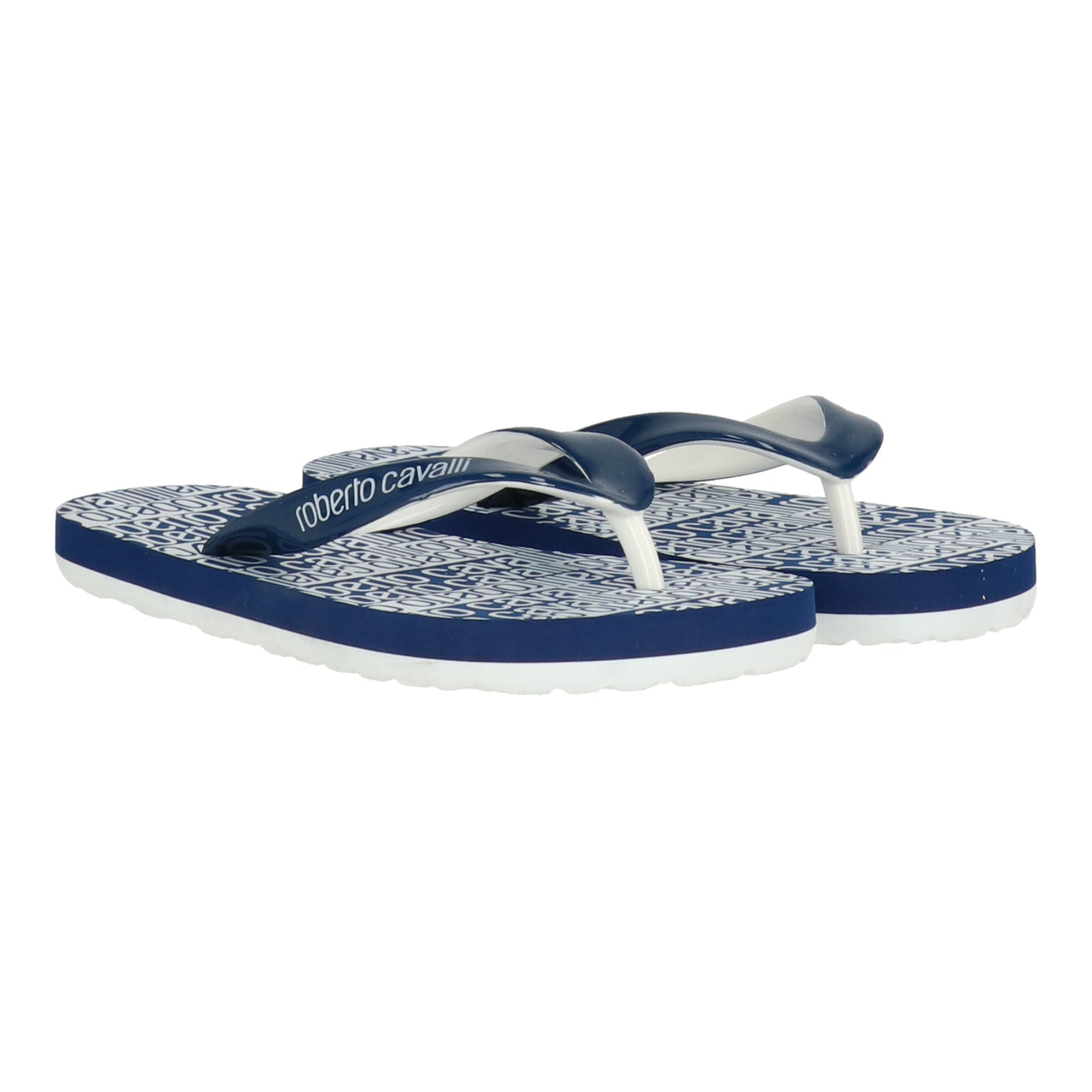 Roberto Cavalli Kinder blau/weiß Flip Flop