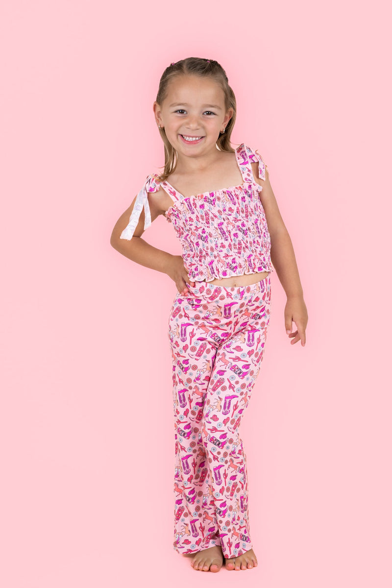 BLEIBEN SIE WILD COWGIRL DREAM SMOCKED FLARE Set