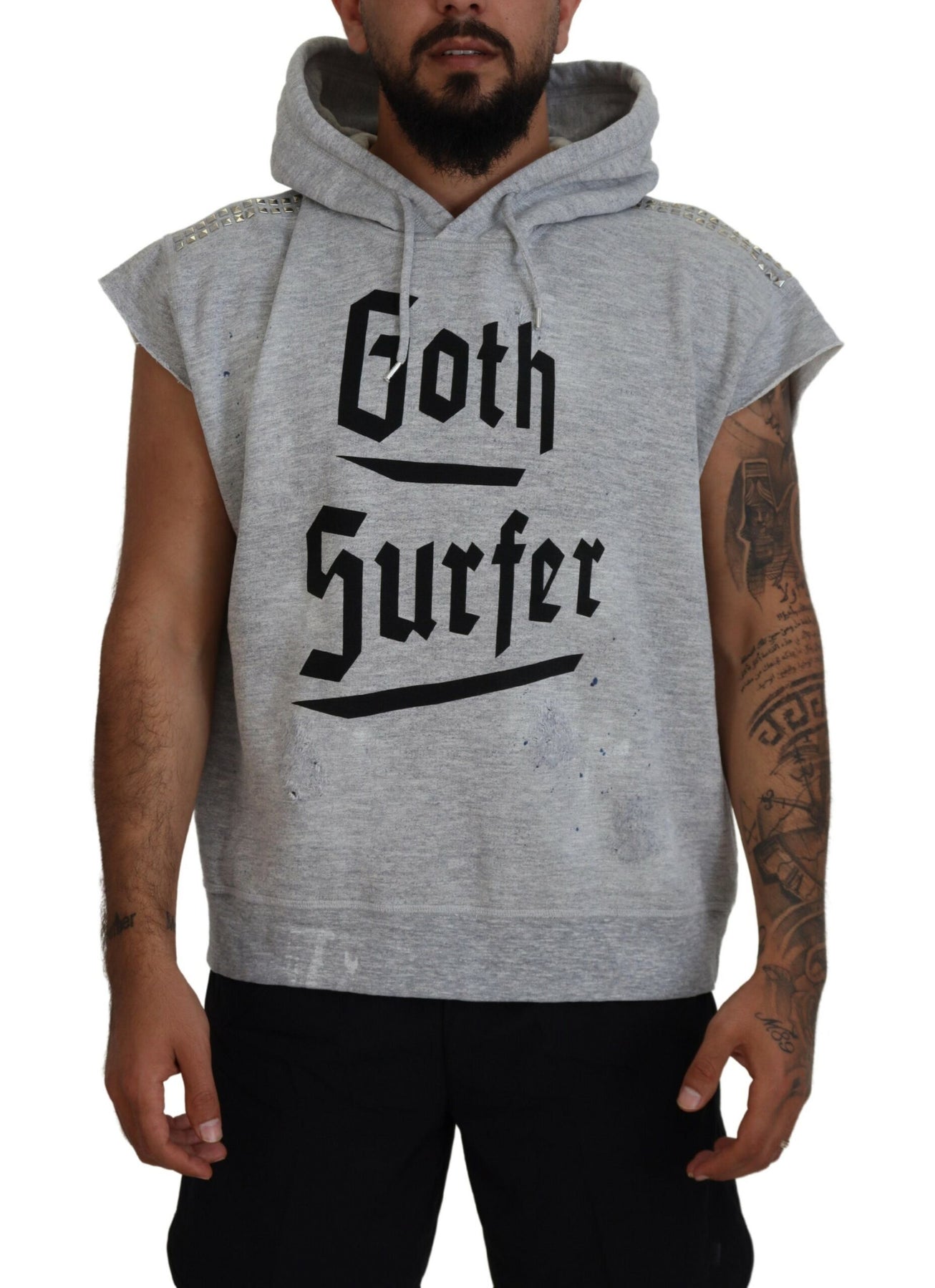 Dsqua2 Baumwolle Kurzarm T-Shirt mit Kapuze