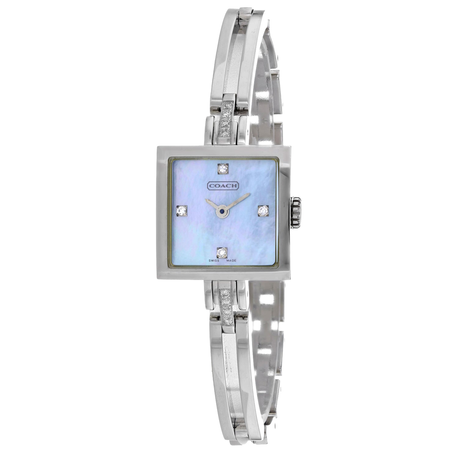 Coach Damen Mother Von Perle Quartz Blau MOP Dial Uhr
