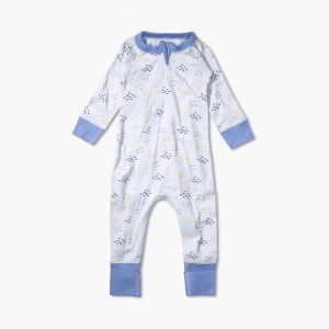 Baby Zip-Jumpsuit in Sardinen