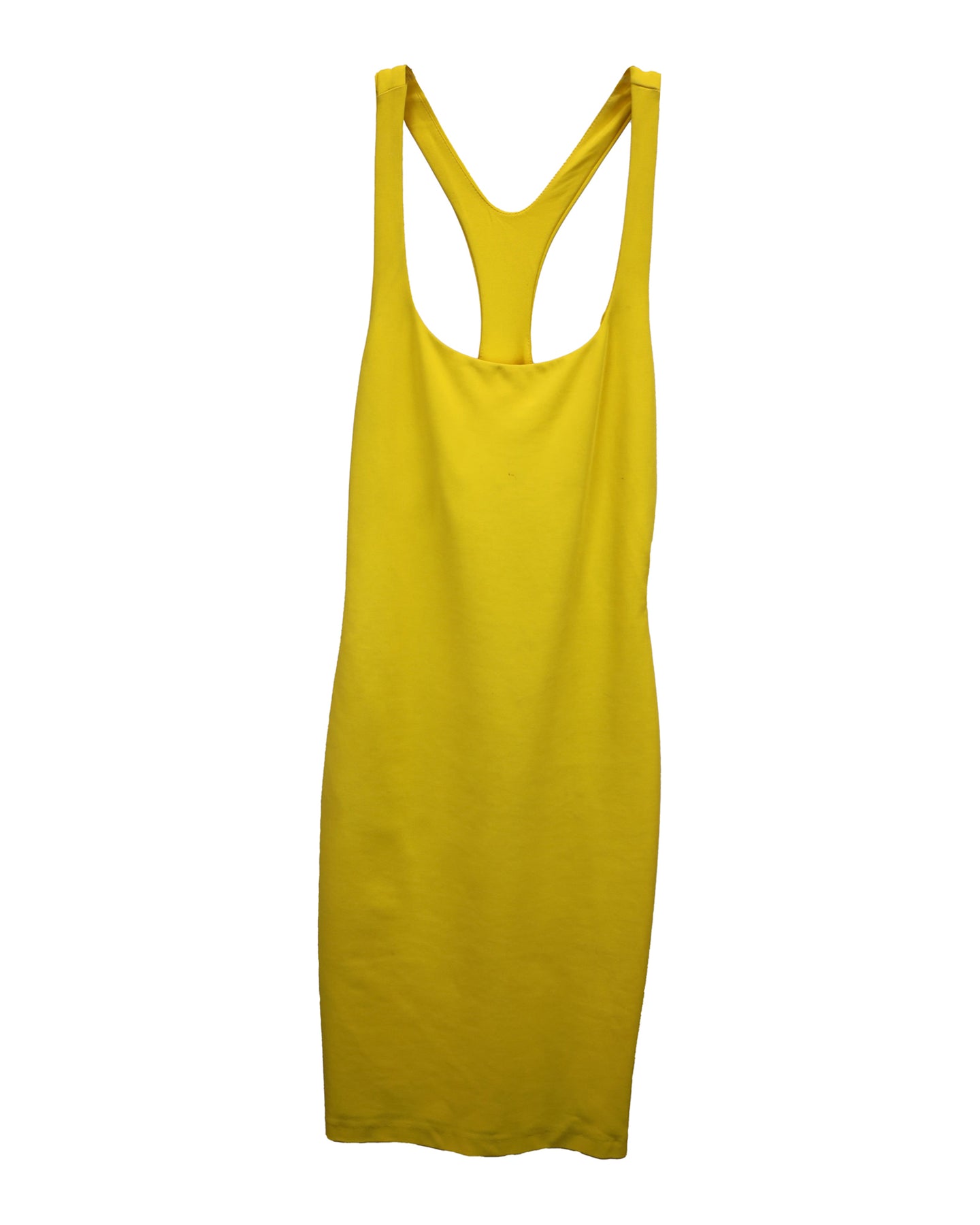 Dsquared2 Top Bodycon Kleid aus gelber Viskose