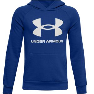 Jungen .. Rivalen Fleece große Logo Hoodie in Royal-onyx weiß 7733806202940