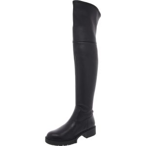 CW988 Leder über die Knie Stiefel