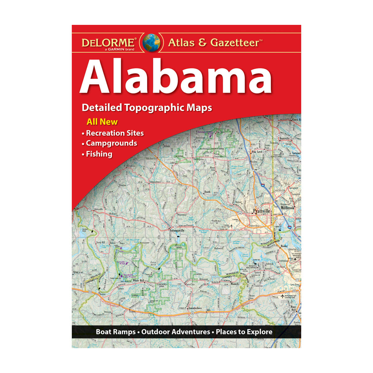 DeLorme® Atlas & Gazetteer Papierkarten Alabama