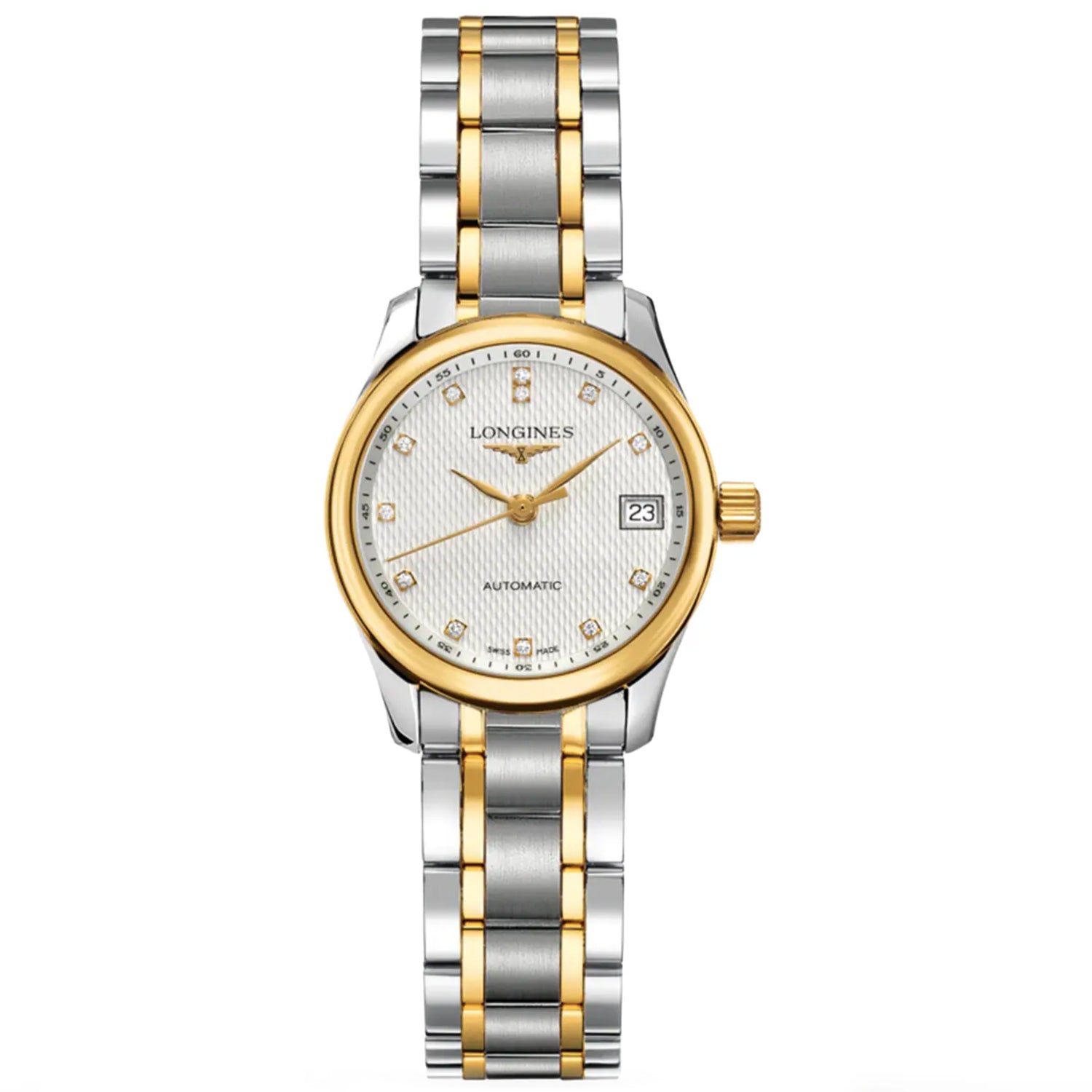 Longines Damen Master Silber Zifferblatt Uhr