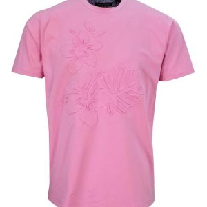 Carson Embossed Tee in rosa