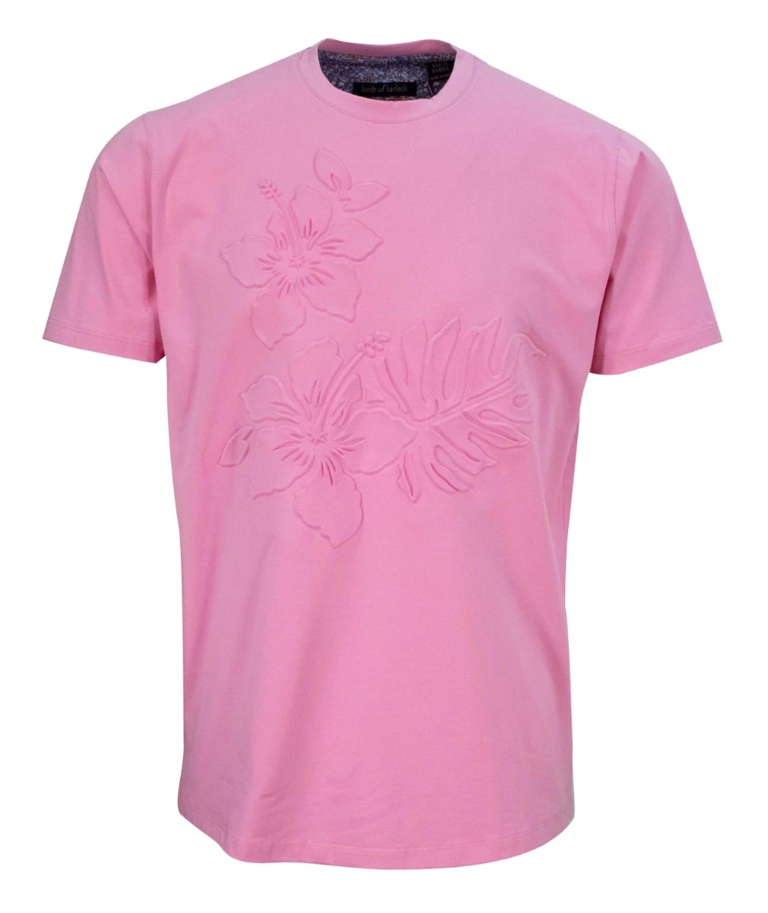 Carson geprägtes T-Shirt in Rosa