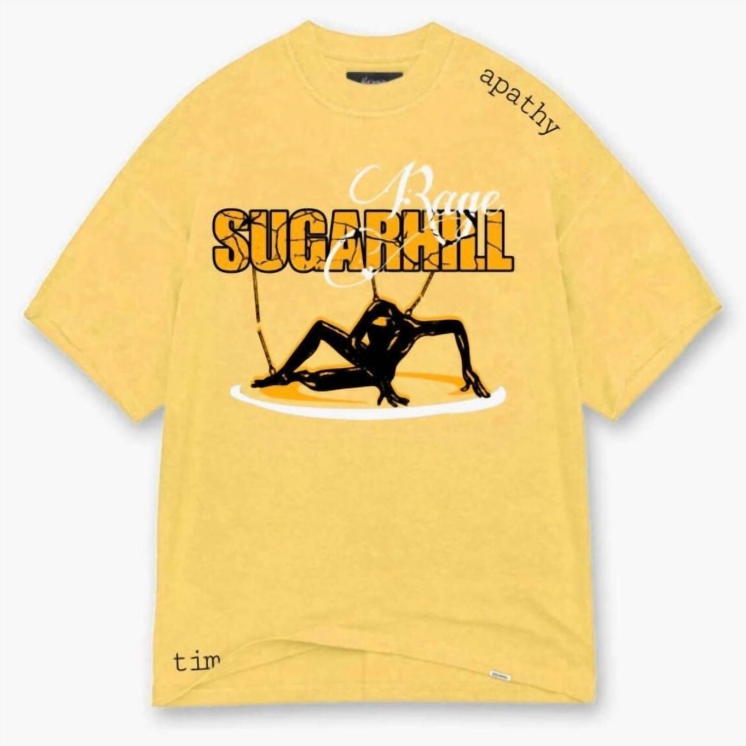 Herren Apathy T-Shirt in Buttergelb