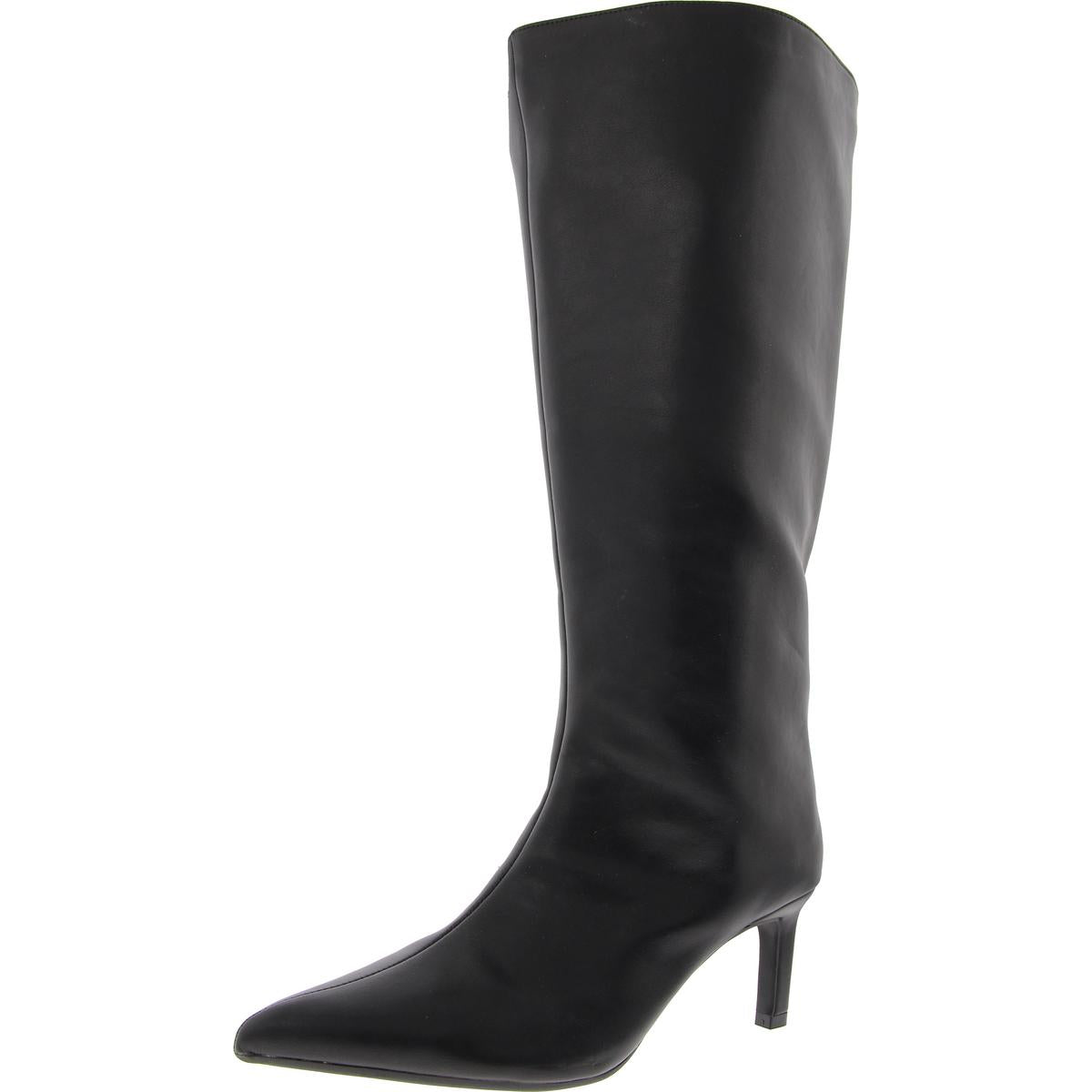 Rachelle breite Kalb Kunstleder Kniehohe Stiefel