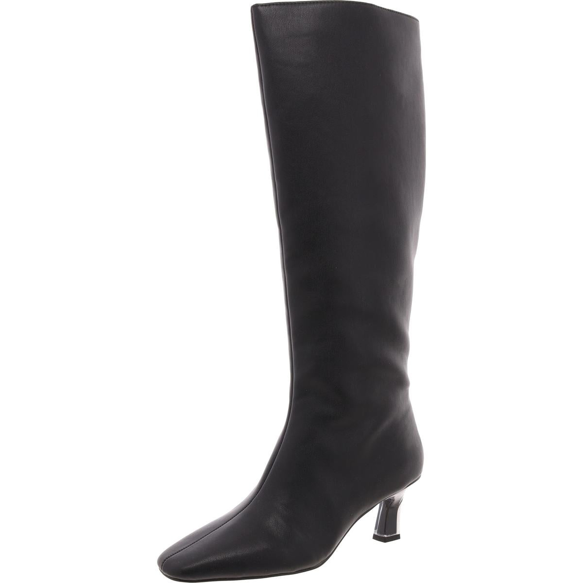 Die Zaharrah Stiefel Reißverschluss Kunstleder Kniehohe Stiefel