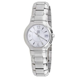 ESQ Damen klassisch Silber Dial Uhr