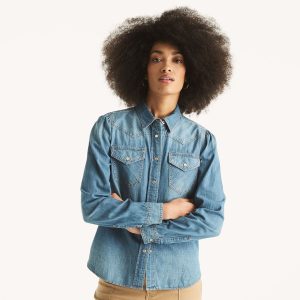 Nautica Damen Western Jeanshemd